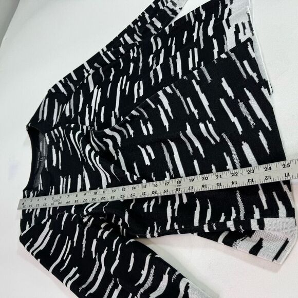 Ming Wang Jacket Cardigan Womens Large Black Buttoned Top Knit Acrylic Mature - Picture 2 of 8